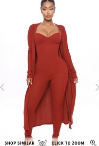 Ribbed jumpsuit set